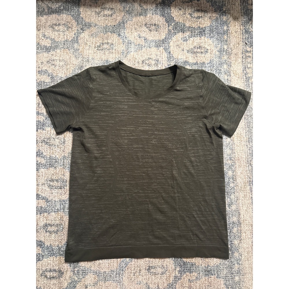 Lululemon Swiftly Tech T-shirt Green Size 12 Excellent Condition